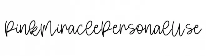 Pink Miracle Personal Use  Fuentes Gratis Descargar
