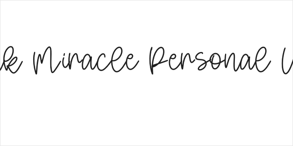 Pink Miracle Personal Use Logo