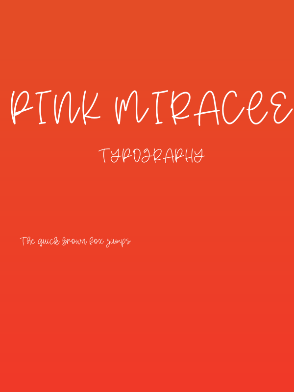 Pink Miracle Personal Use Poster