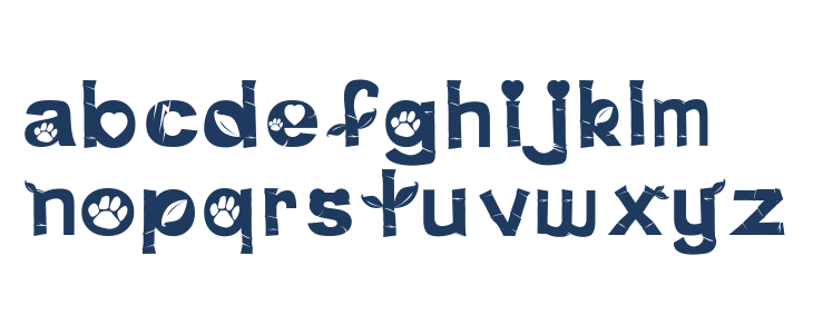 Pink Panda Lowercase