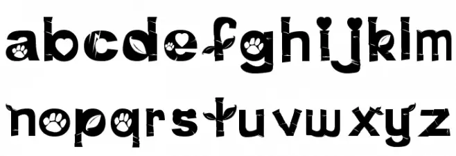 Pink Panda फ़ॉन्ट लोअरकेस