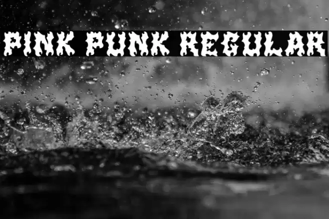 Pink Punk Regular Font examples