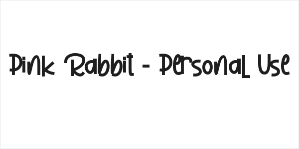 Pink Rabbit - Personal Use Logo