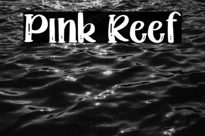 Pink Reef Font examples