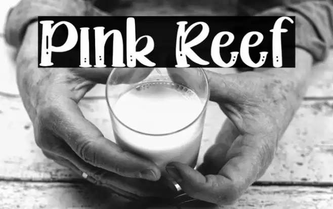 Pink Reef Font examples