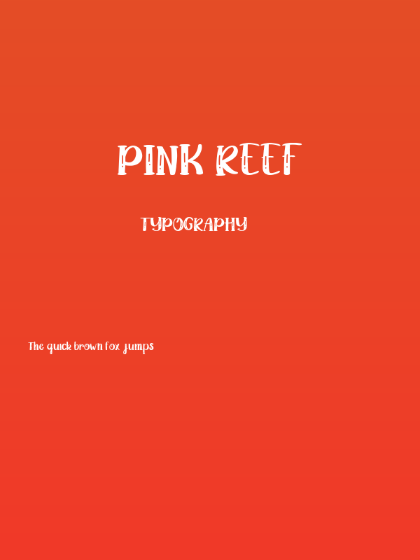 Pink Reef Poster