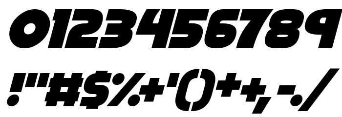 Pink Rocket Italic Font OTHER CHARS