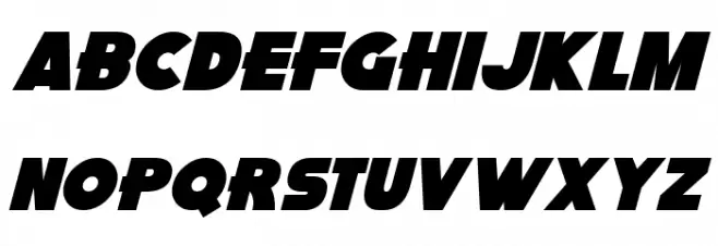 Pink Rocket Italic Caratteri MAIUSCOLE