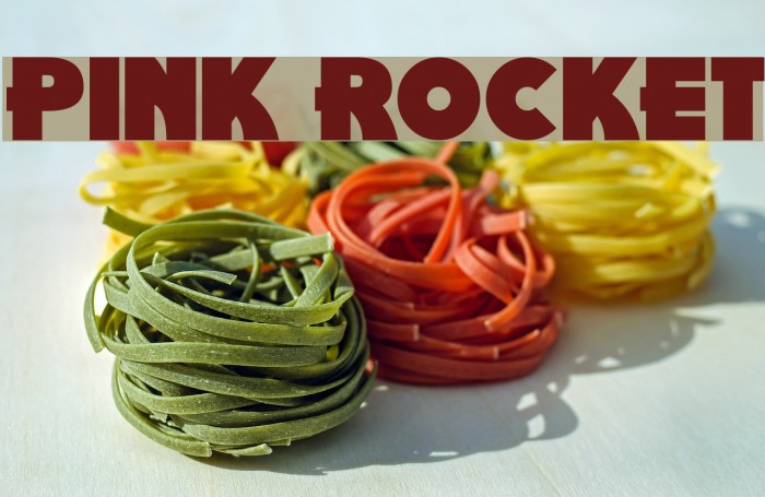 Pink Rocket Font examples