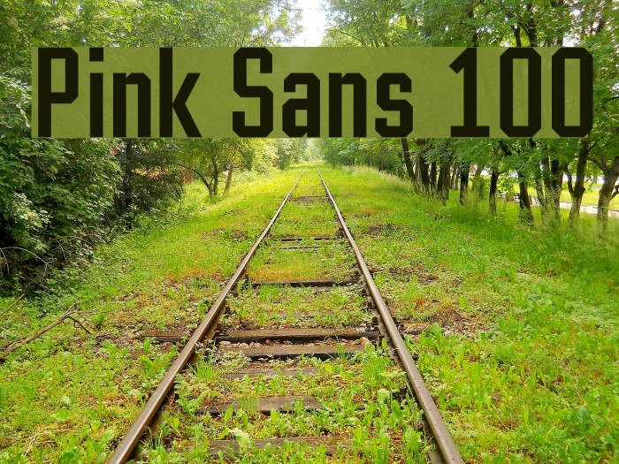 Pink Sans 100 Font examples