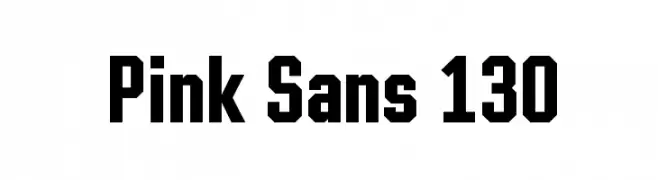 Pink Sans 130  Frei Schriftart Herunterladen