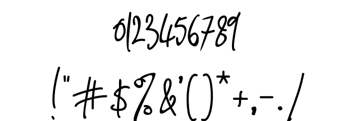 Pink Script Font OTHER CHARS