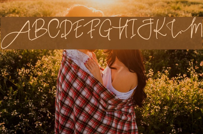 Pink Script Font examples