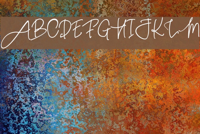 Pink Script Font examples
