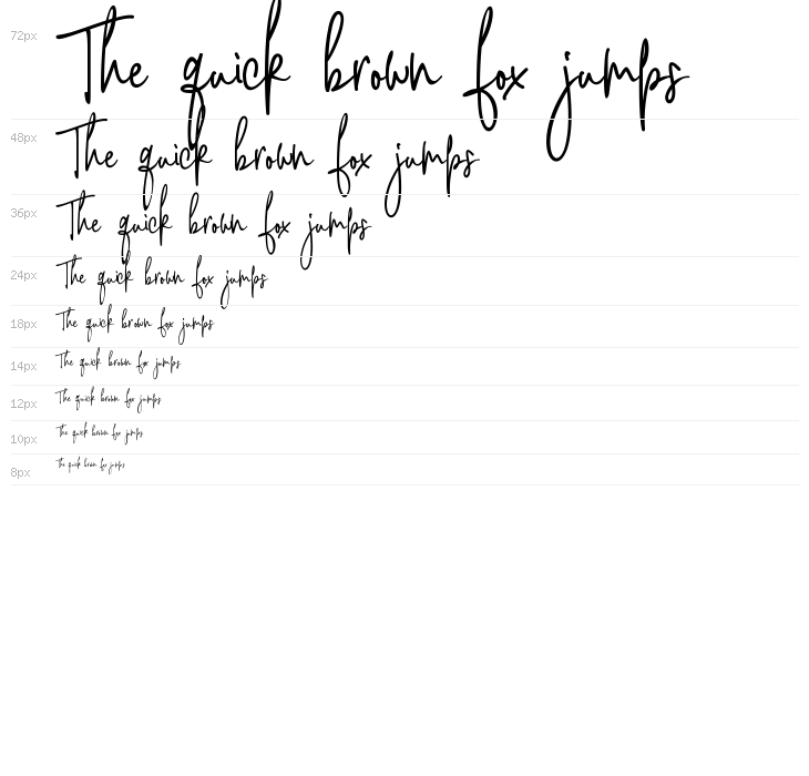 Pink Script Waterfall