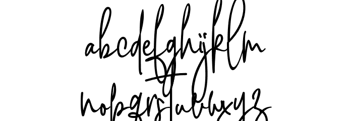 Pink Script Font LOWERCASE