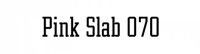 Pink Slab 070  Frei Schriftart Herunterladen
