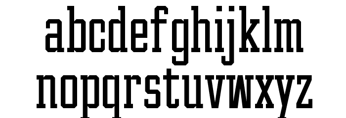 Pink Slab 070 Font LOWERCASE