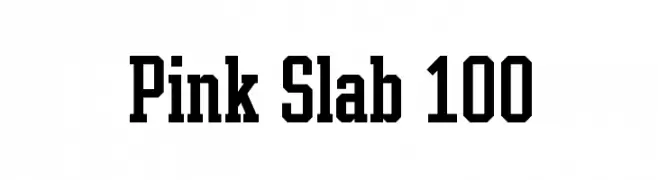 Pink Slab 100  Frei Schriftart Herunterladen