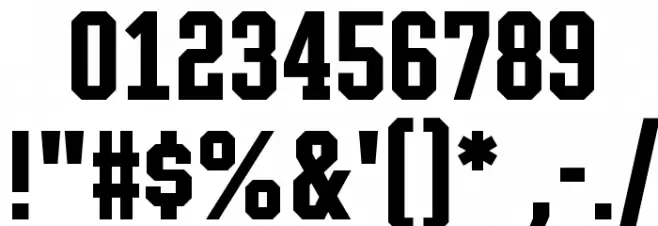 Pink Slab 130 Font OTHER CHARS