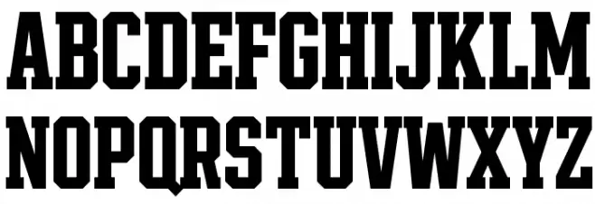 Pink Slab 130 Schriftart Groß