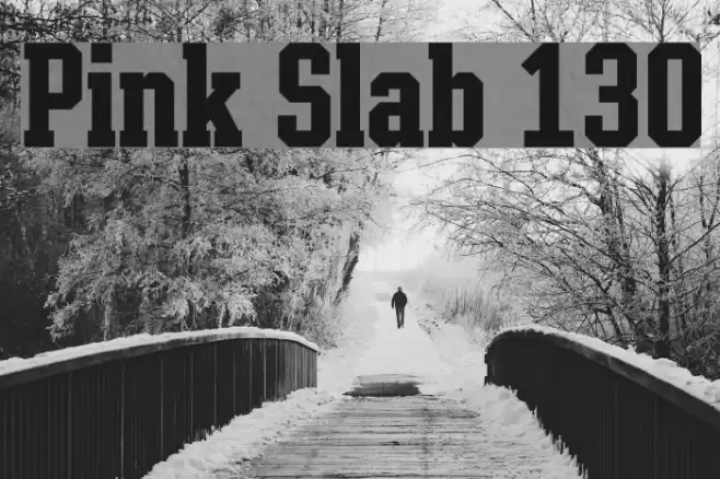 Pink Slab 130 Font examples