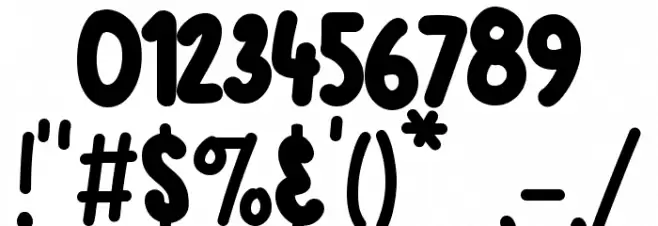 Pink Story フォント その他の文字