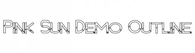Pink Sun Demo Outline  تنزيل الخطوط