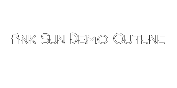 Pink Sun Demo Outline Logo