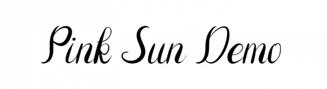 Pink Sun Demo  تنزيل الخطوط