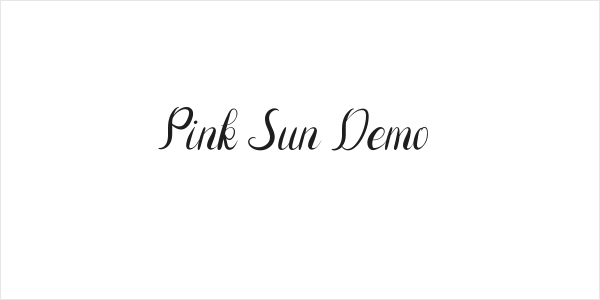 Pink Sun Demo Logo