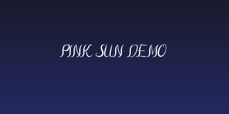 Pink Sun Demo Social Header