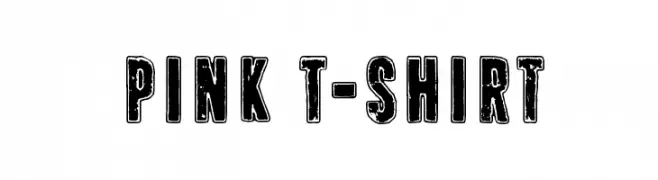 Pink T-shirt  Frei Schriftart Herunterladen