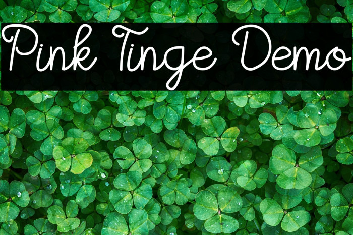 Pink Tinge Demo Example 1