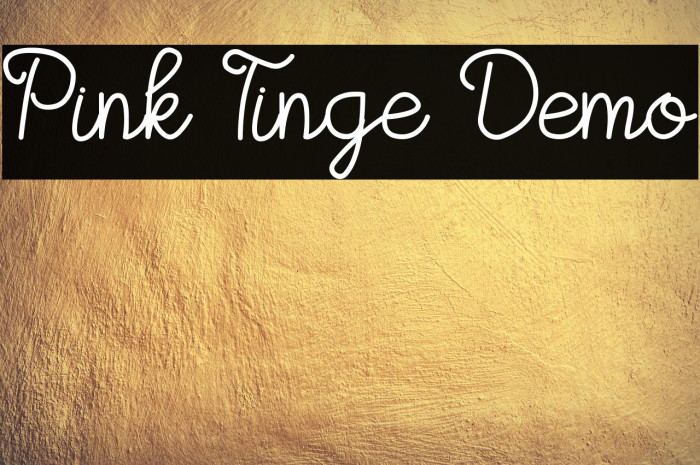 Pink Tinge Demo Example 3