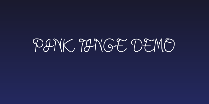 Pink Tinge Demo Social Header