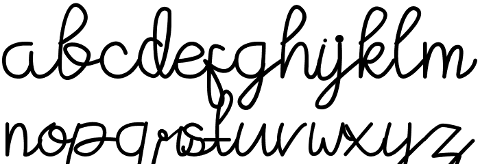 Pink Tinge Demo Font LOWERCASE