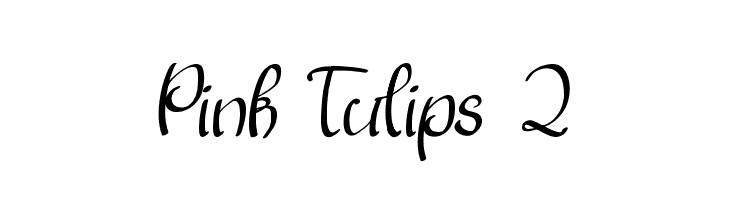 Pink Tulips 2  Fuentes Gratis Descargar
