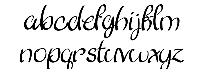 Pink Tulips 2 Font LOWERCASE