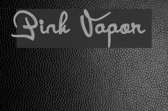 Pink Vapor Font examples