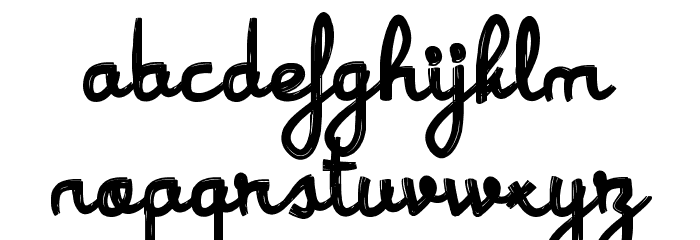 Pink Vapor Font LOWERCASE