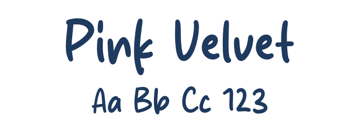 Pink Velvet Font Preview