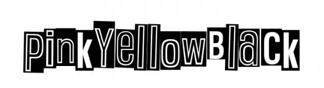 Pink Yellow Black  Frei Schriftart Herunterladen
