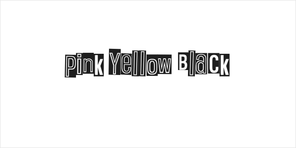 Pink Yellow Black Logo