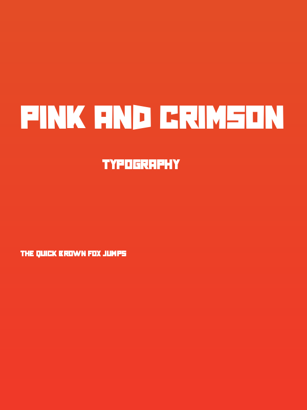 Pink and Crimson Poster