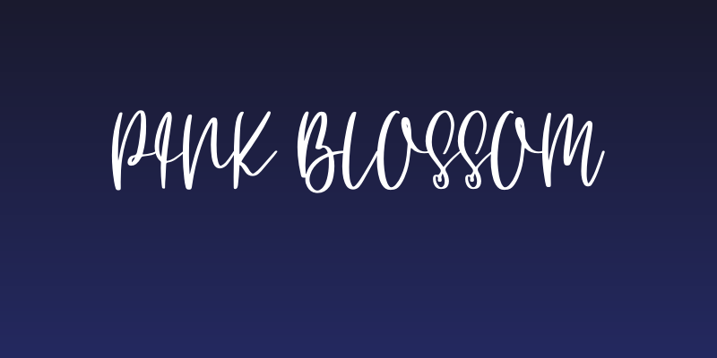 Pink blossom Social Header