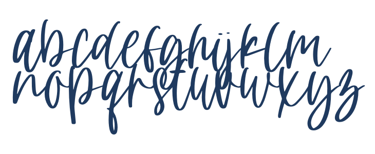 Pink blossom Lowercase