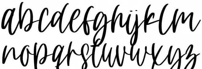 Pink blossom Caratteri MINUSCOLO