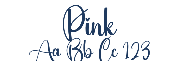 Pink Font Preview