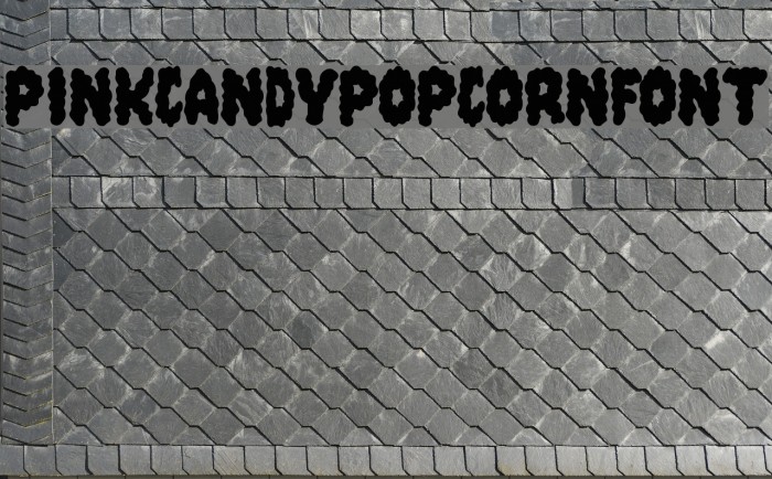 PinkCandyPopcornFont フォント examples
